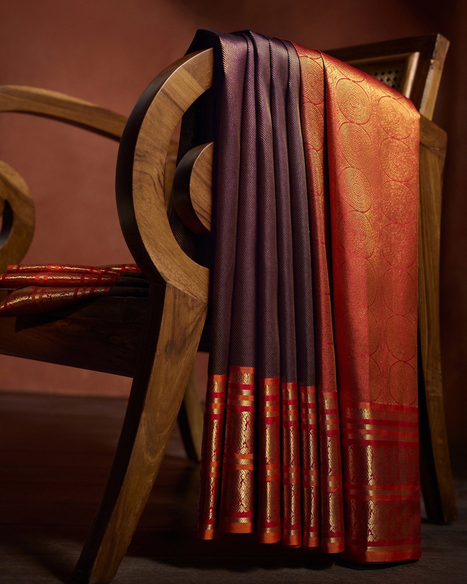 Purple Kanchivaram Silk Saree - 008 of 105