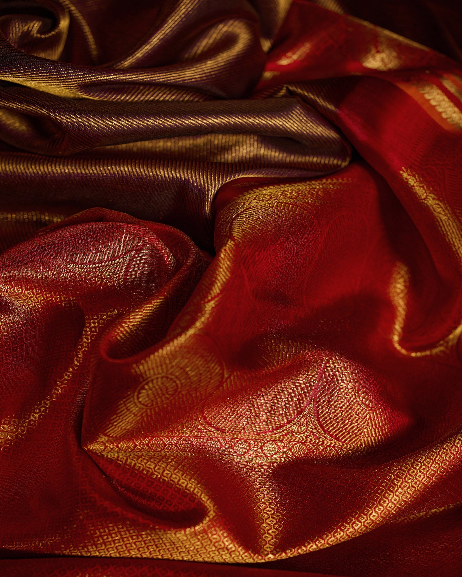 Purple Kanchivaram Silk Saree - 008 of 105