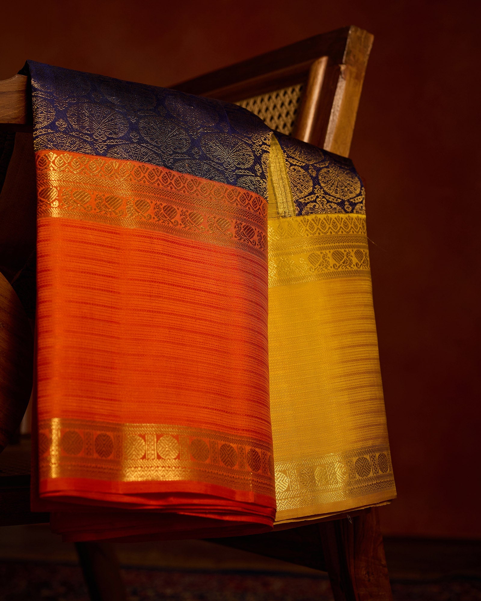 Dark Blue Kanchivaram Silk Saree - 078 of 105