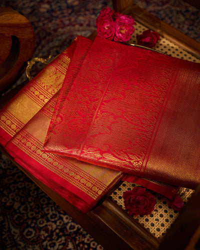 Red Kanchivaram Silk Saree - 005 of 105