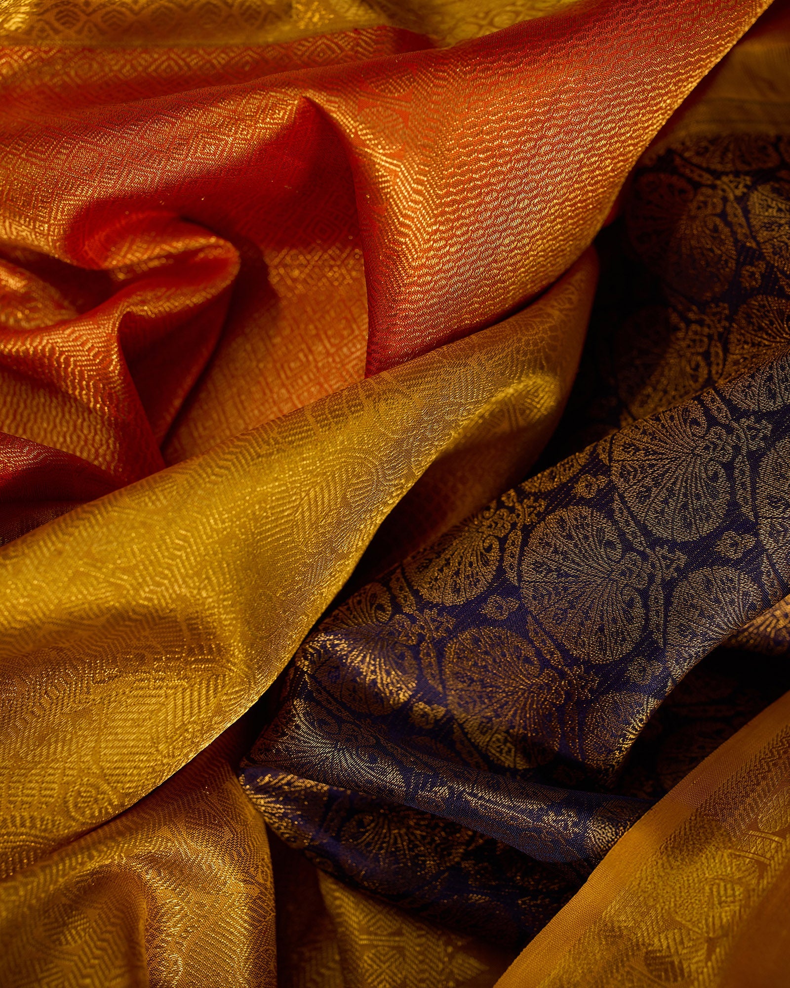 Dark Blue Kanchivaram Silk Saree - 078 of 105