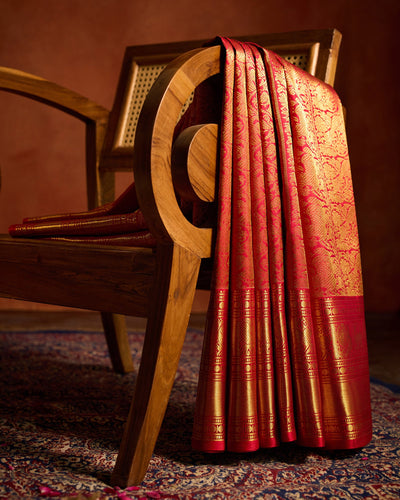Red Kanchivaram Silk Saree - 005 of 105