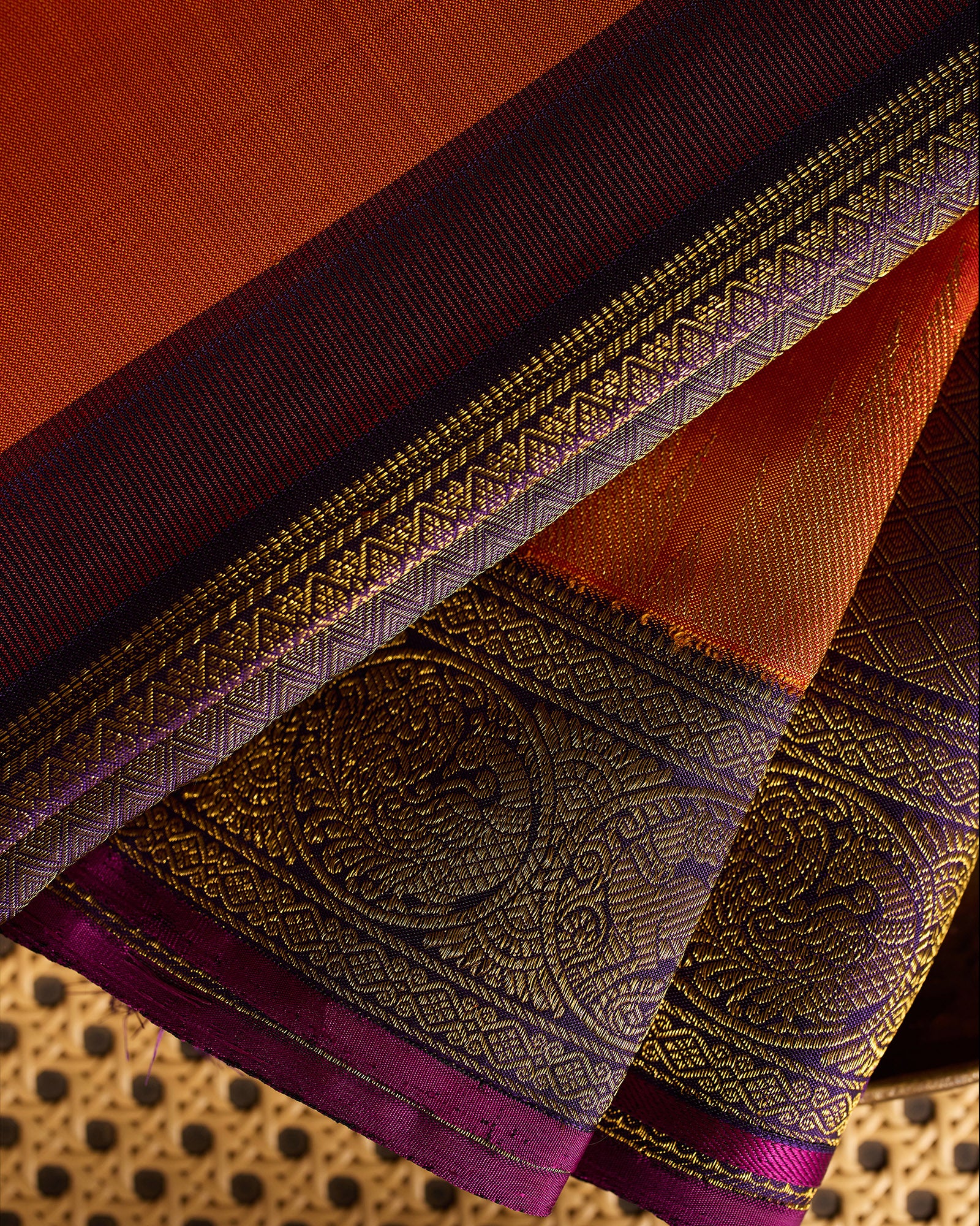 Orange Kanchivaram Silk Saree - 054 of 105