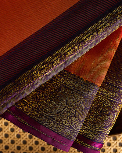 Orange Kanchivaram Silk Saree - 054 of 105
