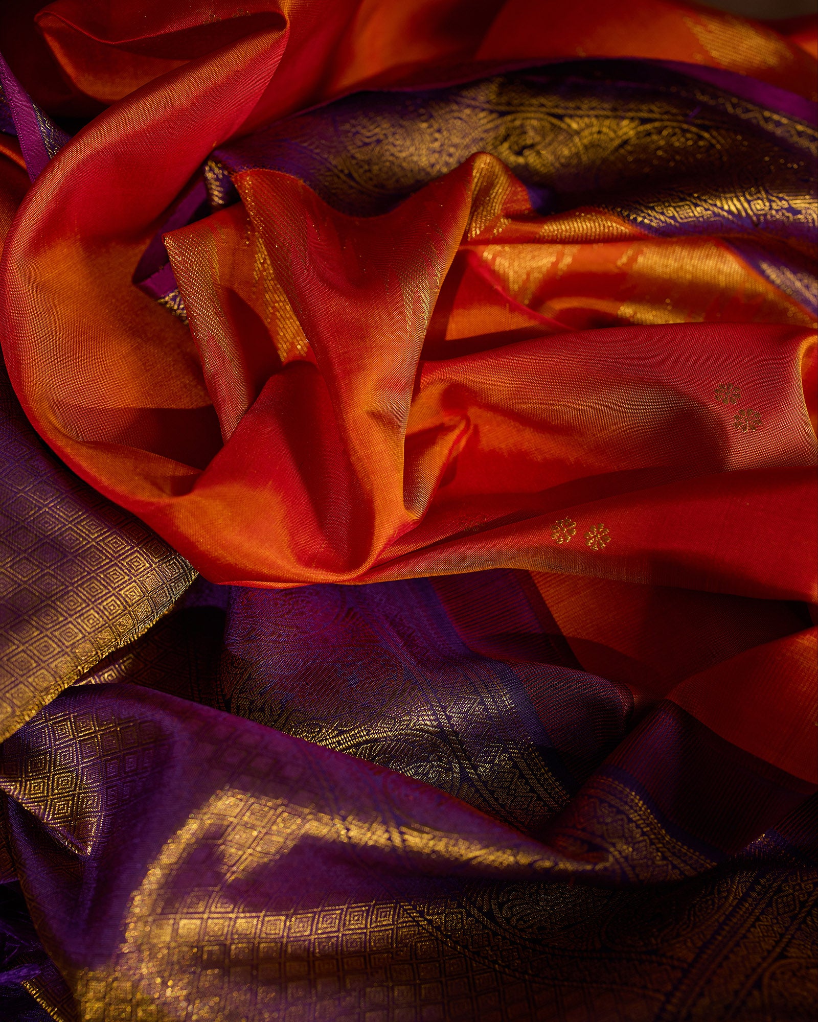 Orange Kanchivaram Silk Saree - 054 of 105