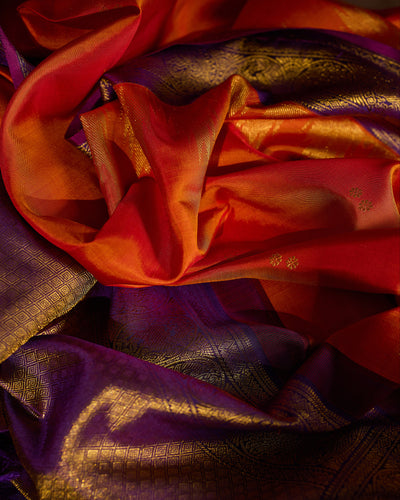 Orange Kanchivaram Silk Saree - 054 of 105