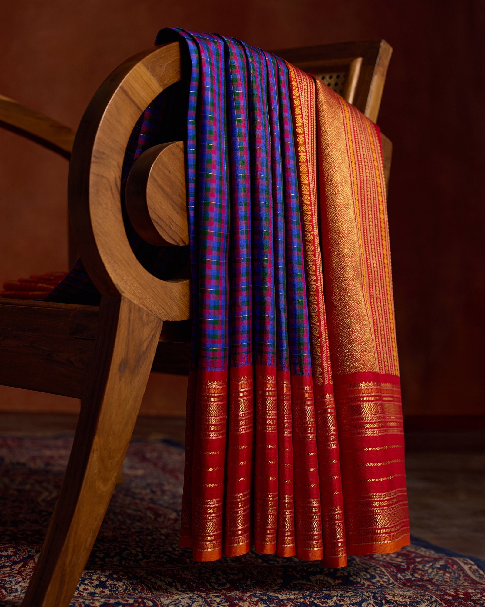 Blue Kanchivaram Silk Saree - 055 of 105