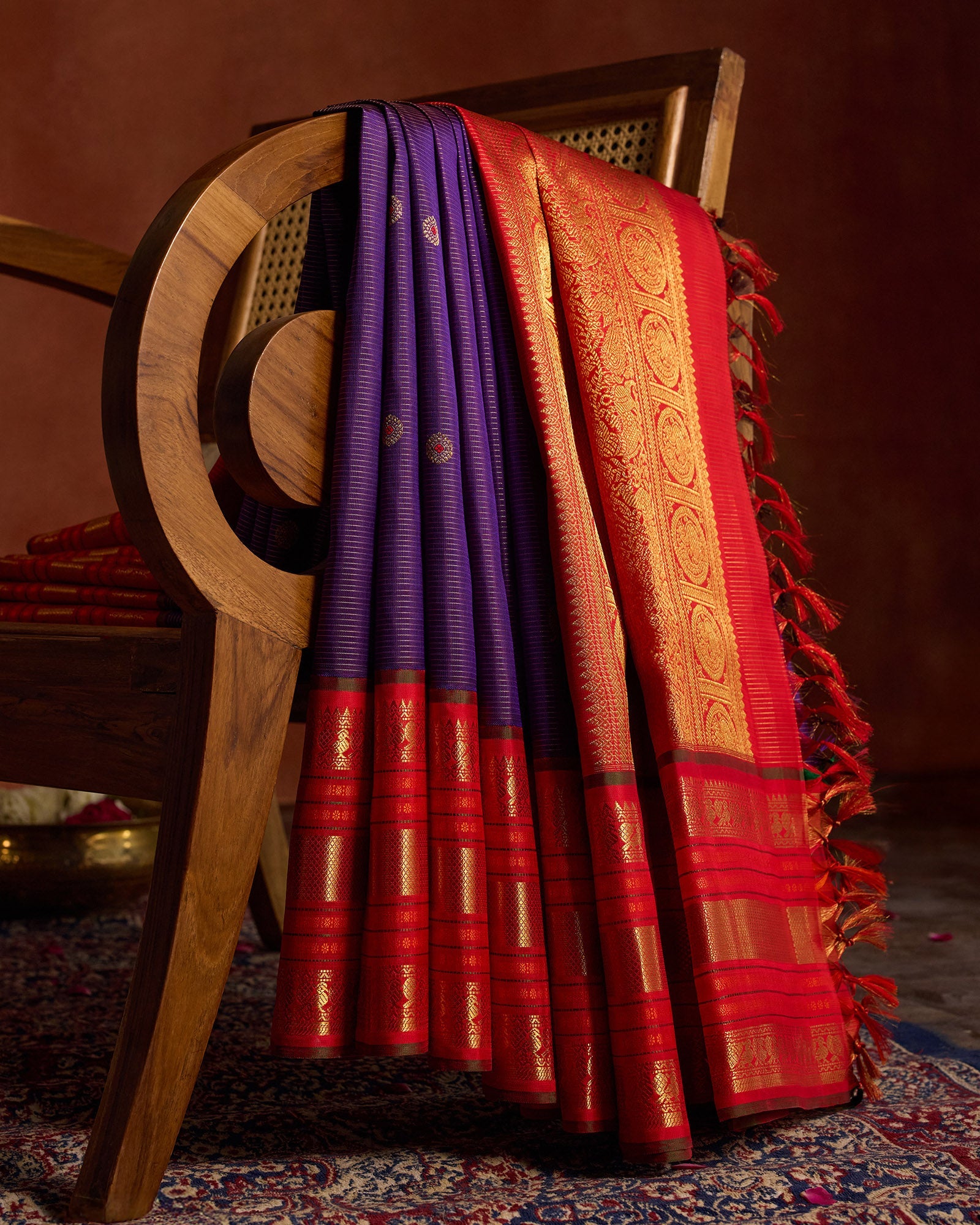 Blue Kachivaram Silk Saree - 056 of 105