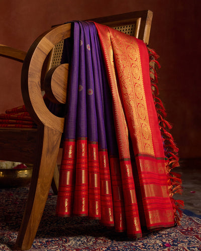 Blue Kachivaram Silk Saree - 056 of 105