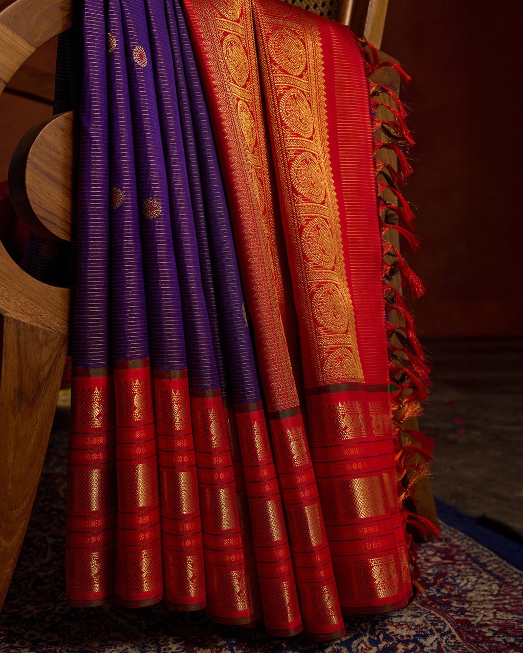 Blue Kachivaram Silk Saree - 056 of 105