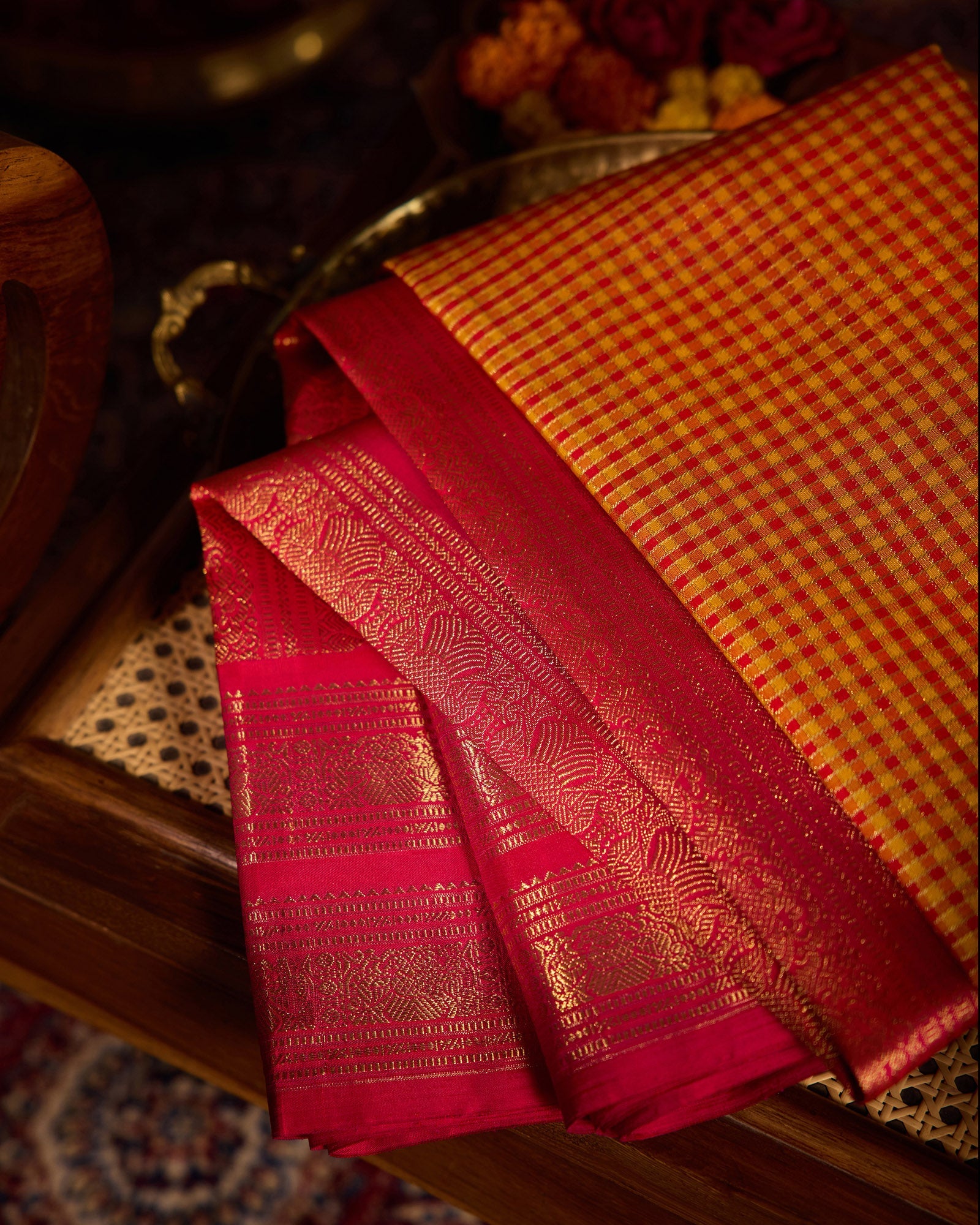 Yellow Kanchivaram Silk Saree - 045 of 105