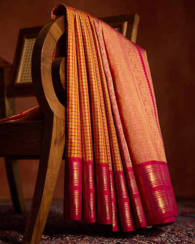 Yellow Kanchivaram Silk Saree - 045 of 105