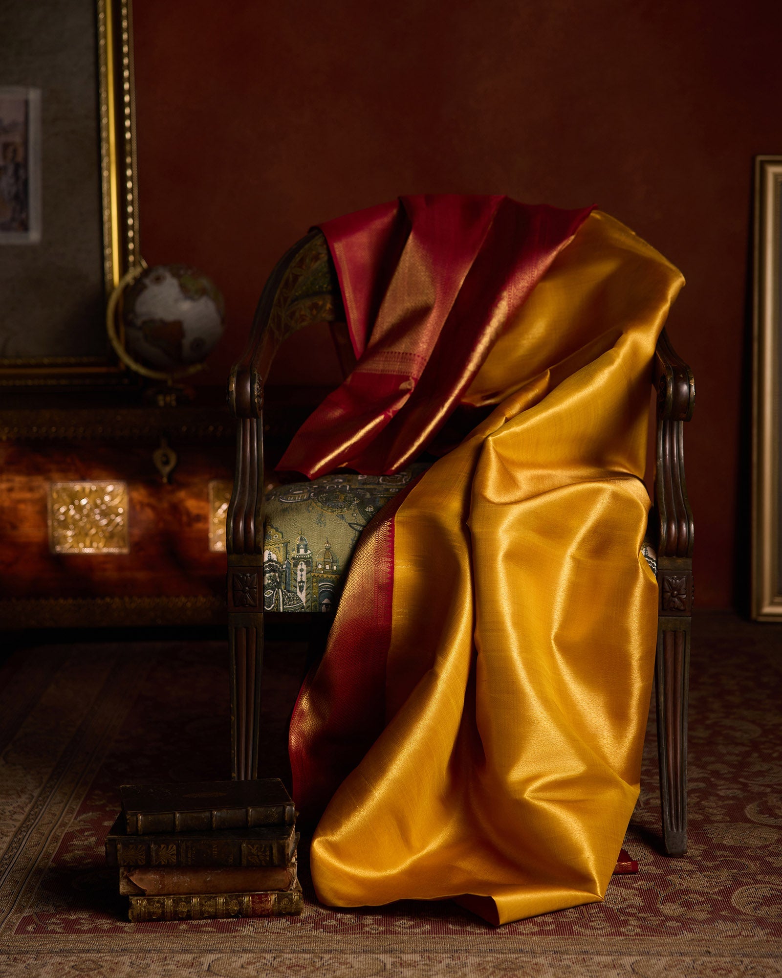 Golden Yellow Kanchivaram Silk Saree - 046 of 105