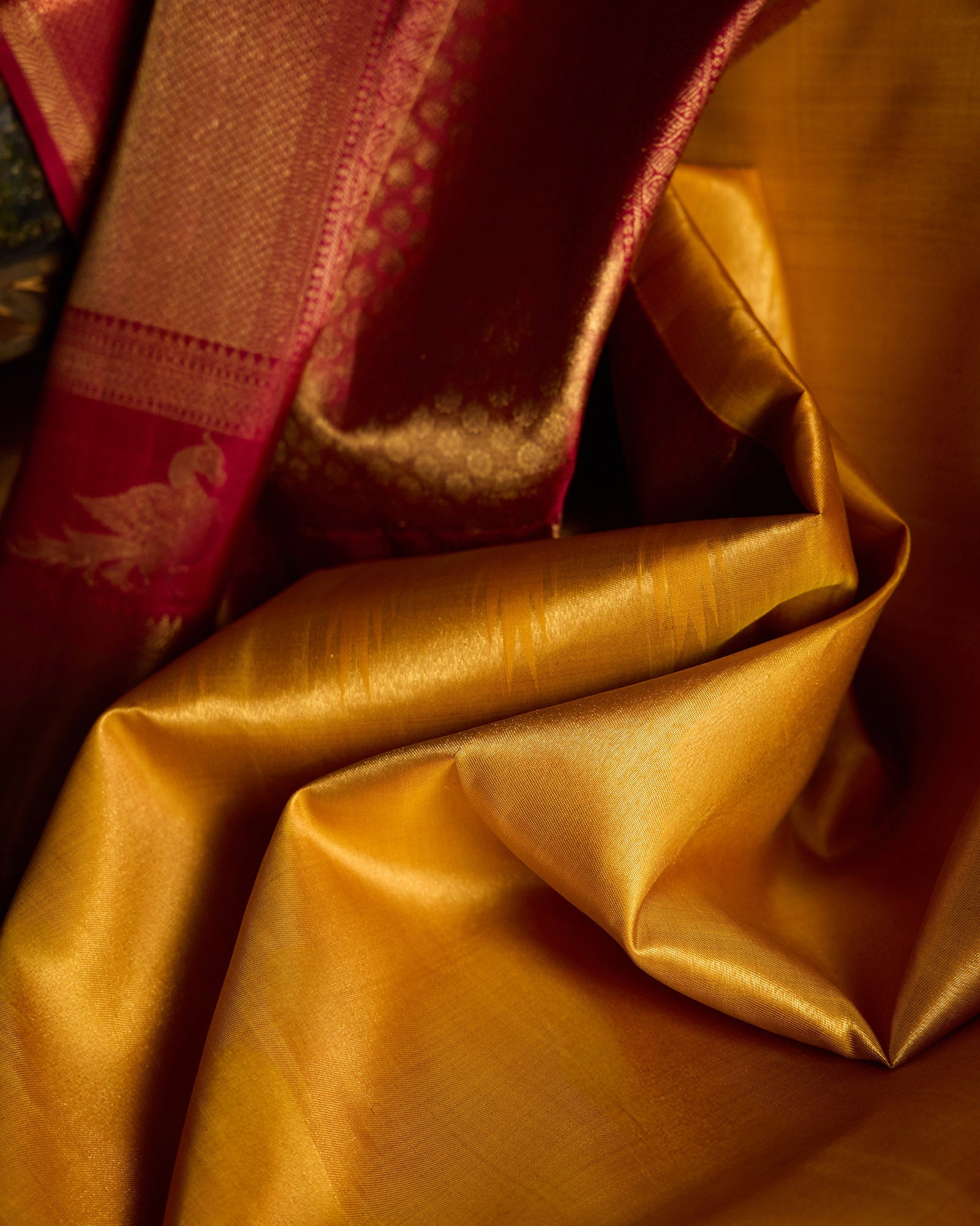 Golden Yellow Kanchivaram Silk Saree - 046 of 105
