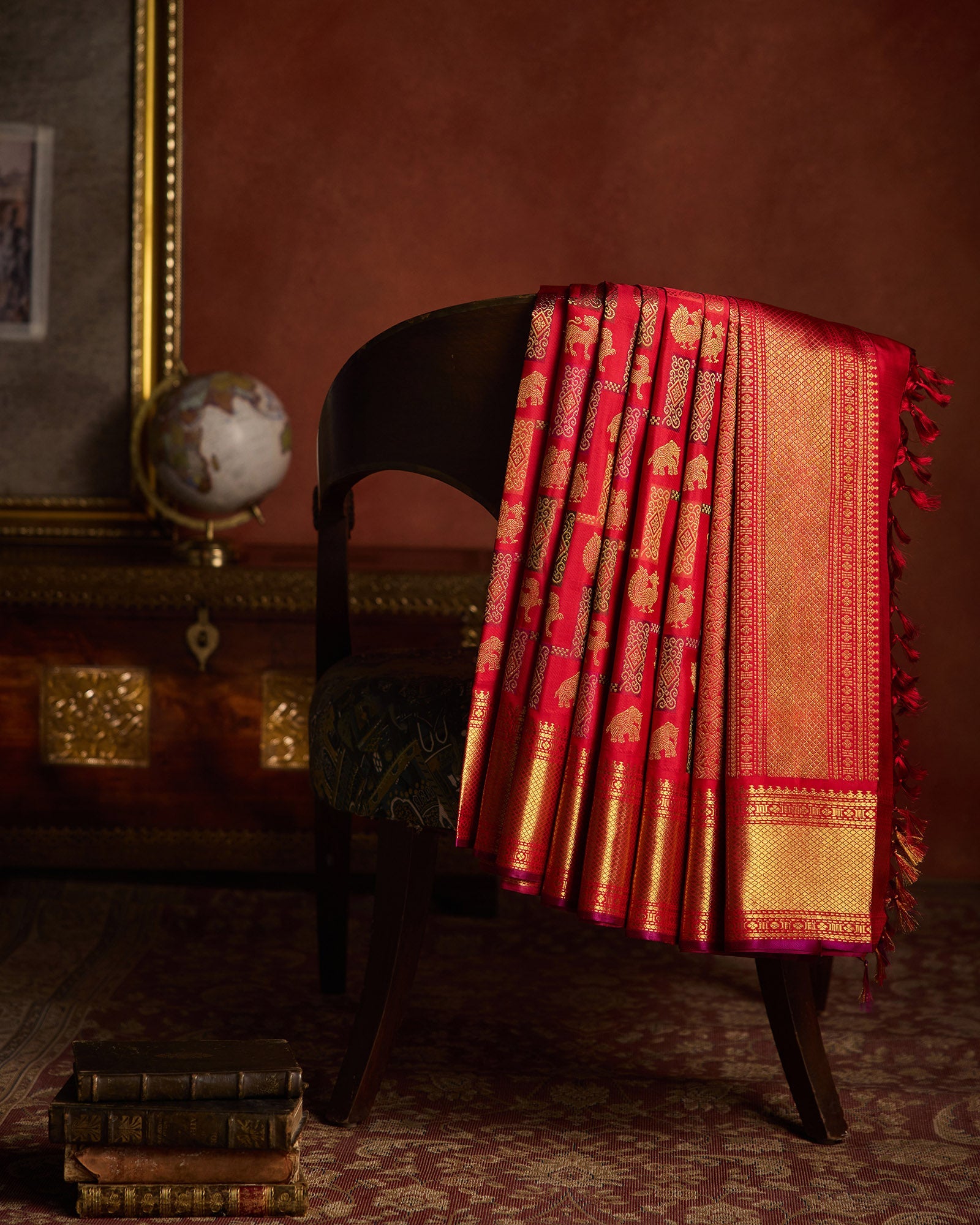 Red Kanchivaram Silk Saree - 041 of 105