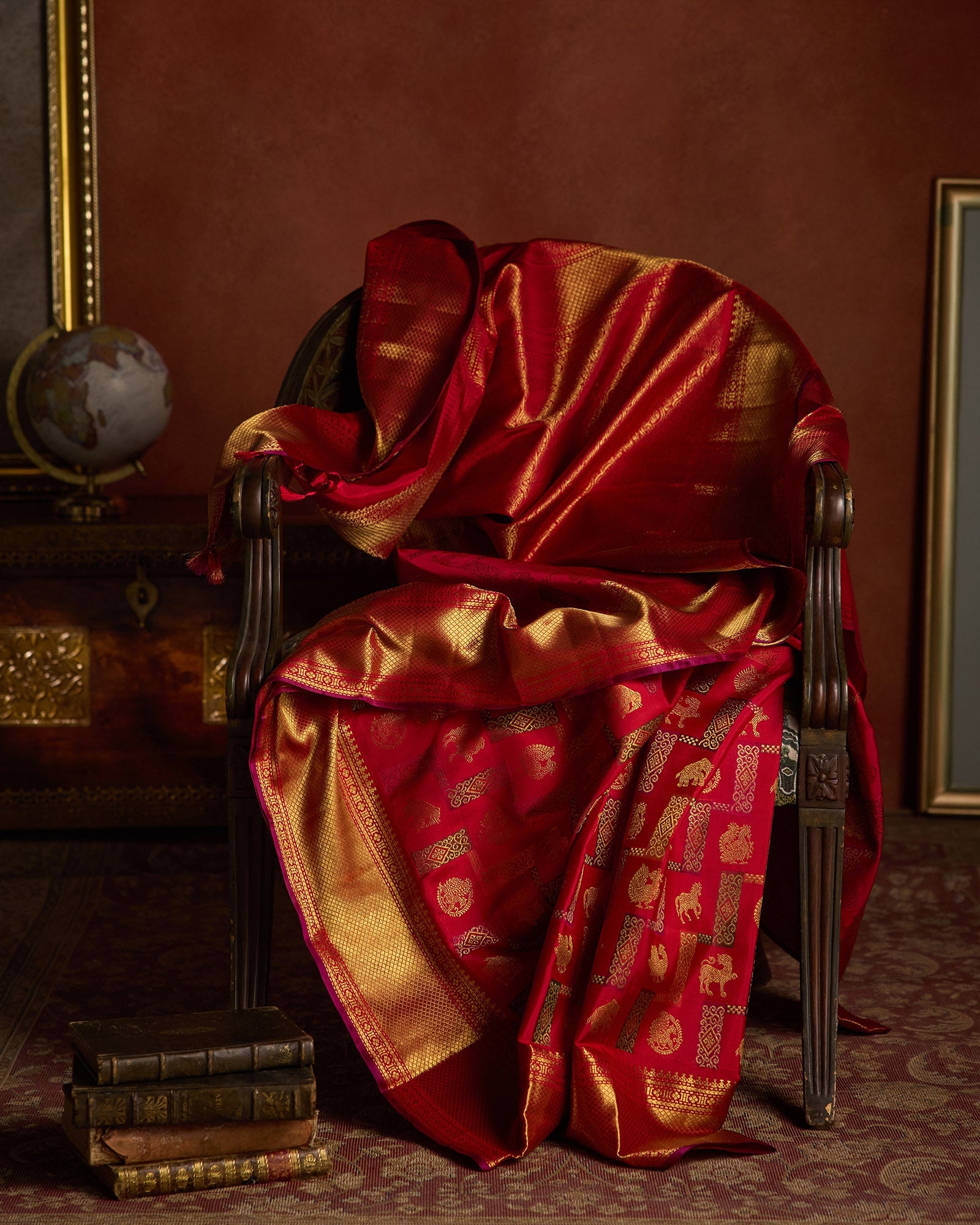 Red Kanchivaram Silk Saree - 041 of 105