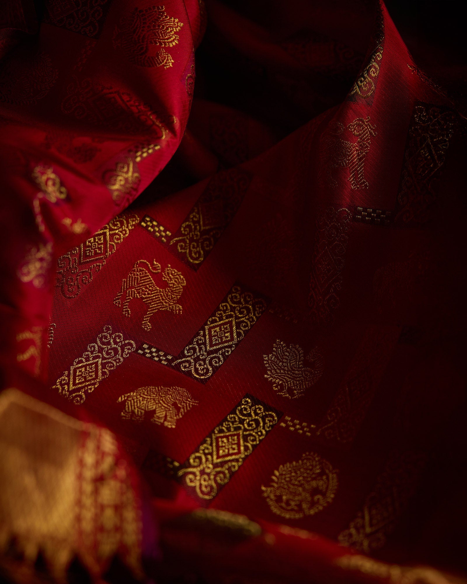 Red Kanchivaram Silk Saree - 041 of 105
