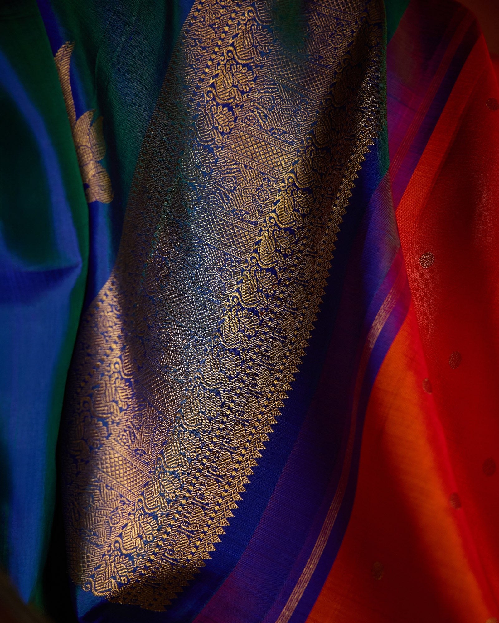 Orange Kanchivaram Silk Saree - 058 of 105