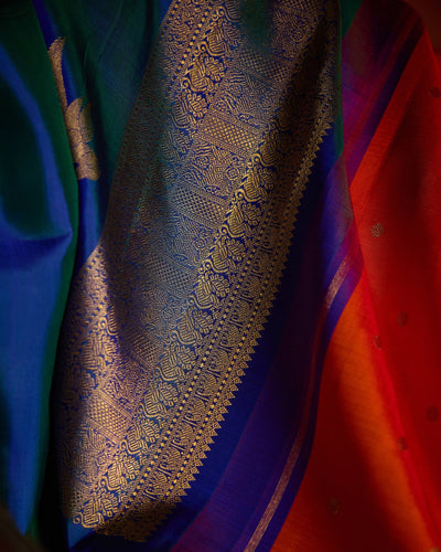 Orange Kanchivaram Silk Saree - 058 of 105
