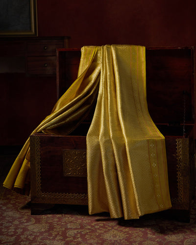 Green & Gold Banarasi Silk Saree - 030 of 105