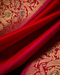 Red Banarasi Silk Saree - 089 of 105