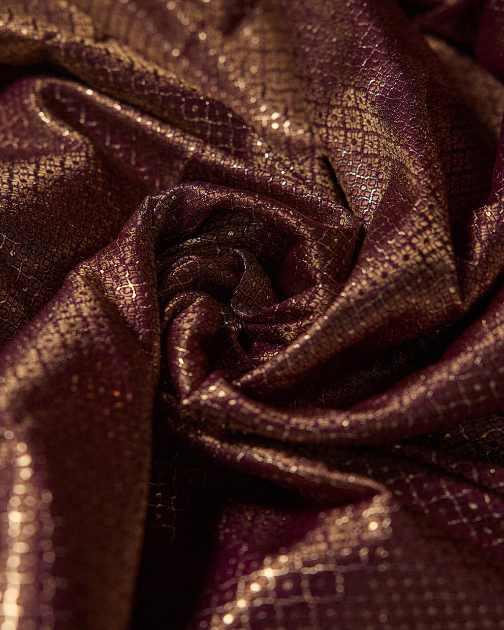 Purple Banarasi Silk Saree - 088 of 105