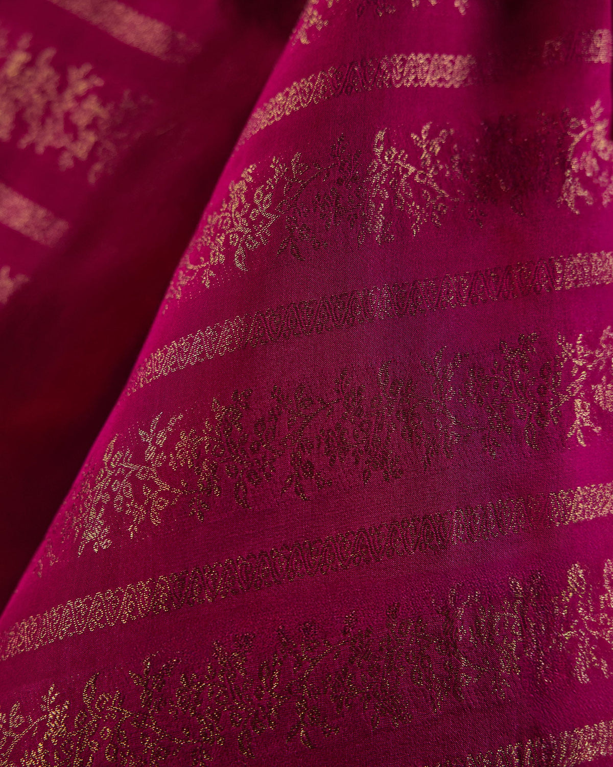 Magenta Pink Mysore Crepe Silk Saree - 011 of 105