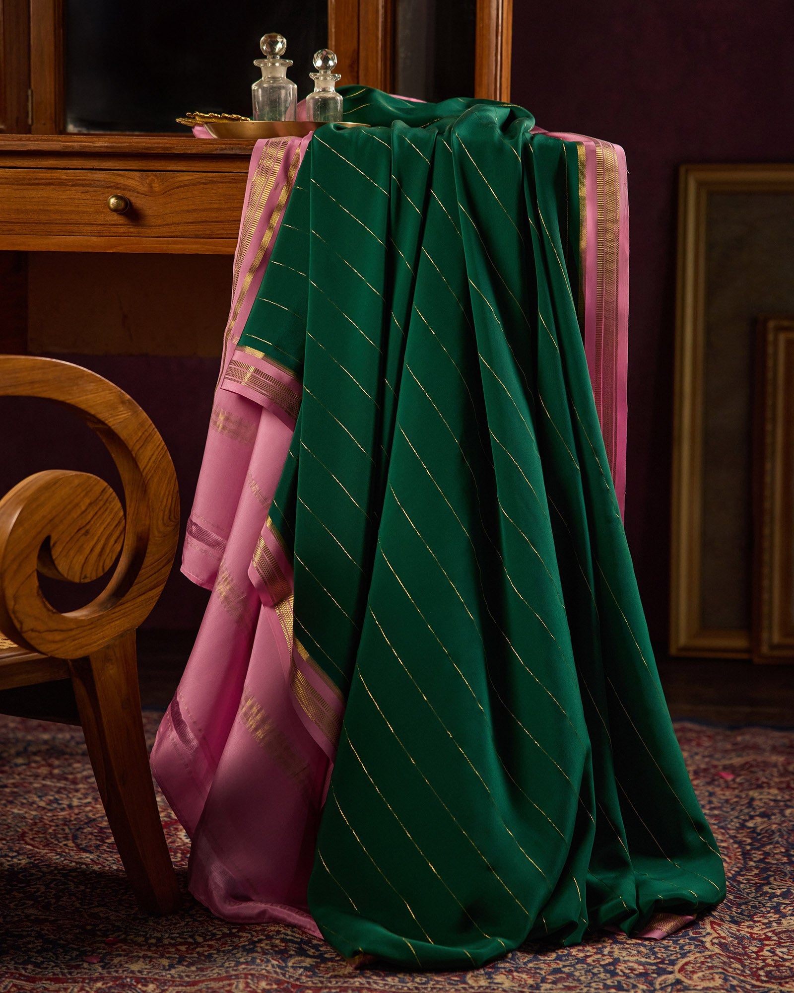 Green Mysore Crepe Silk Saree - 072 of 105