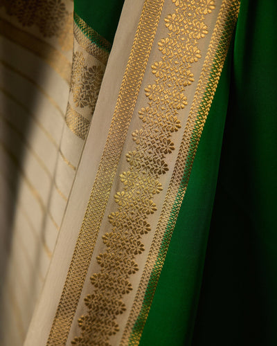 Green Mysore Crepe Silk Saree - 070 of 105