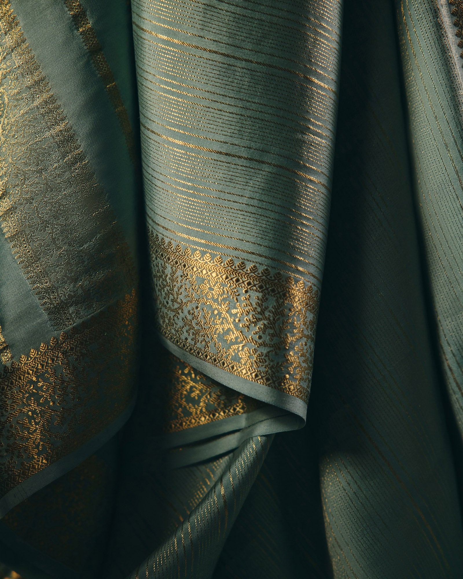 Blue Mysore Crepe Silk Saree - 016 of 105