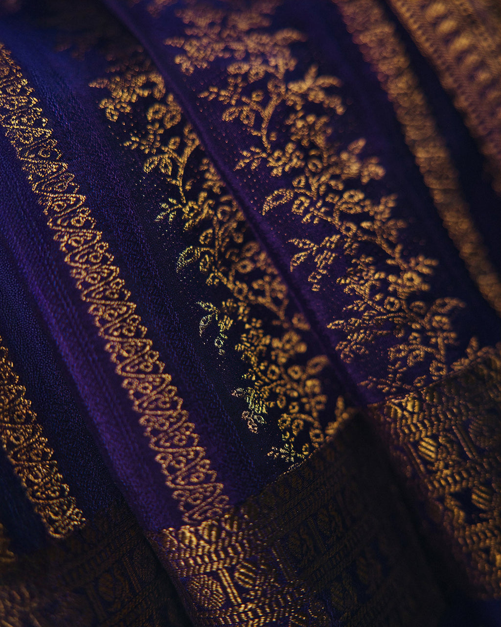 Violet Mysore Crepe Silk Saree - 010 of 105