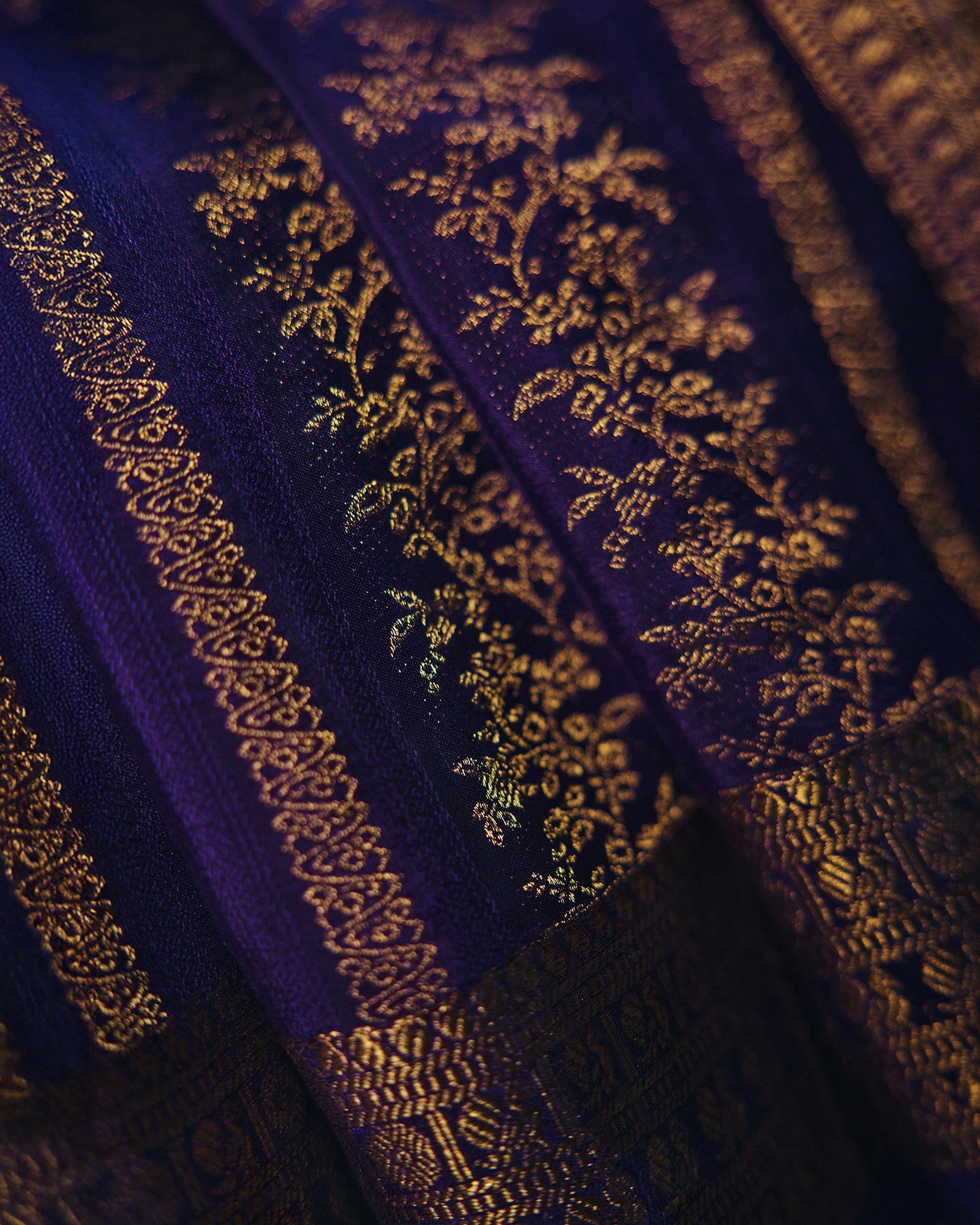 Blue Mysore Crepe Silk Saree - 010 of 105