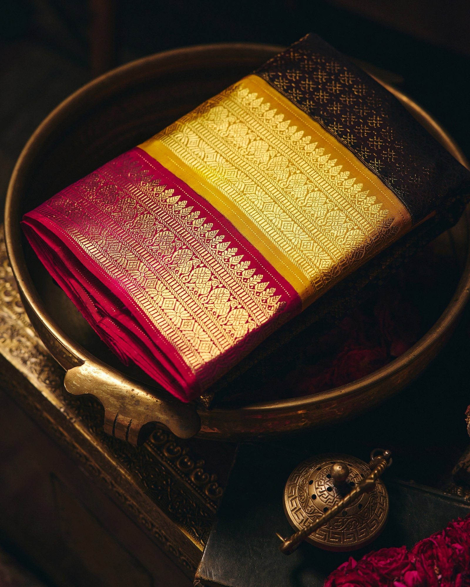 Brown Kanchivaram Silk Saree - 077 of 105