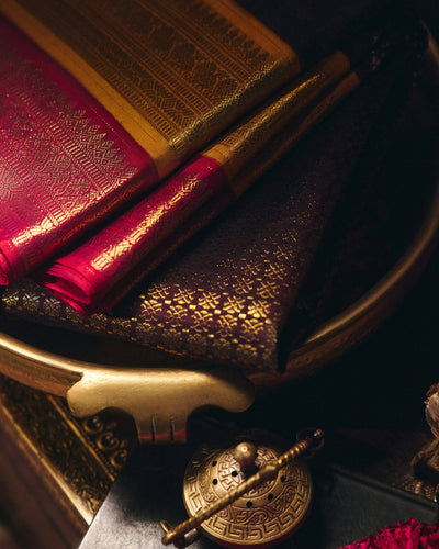 Brown Kanchivaram Silk Saree - 077 of 105