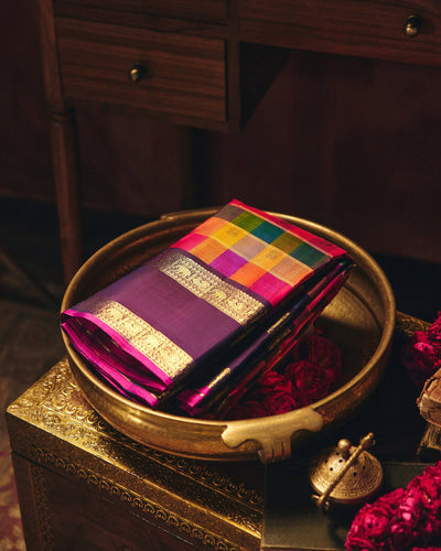 Multicolour Kanchivaram Silk Saree - 018 of 105