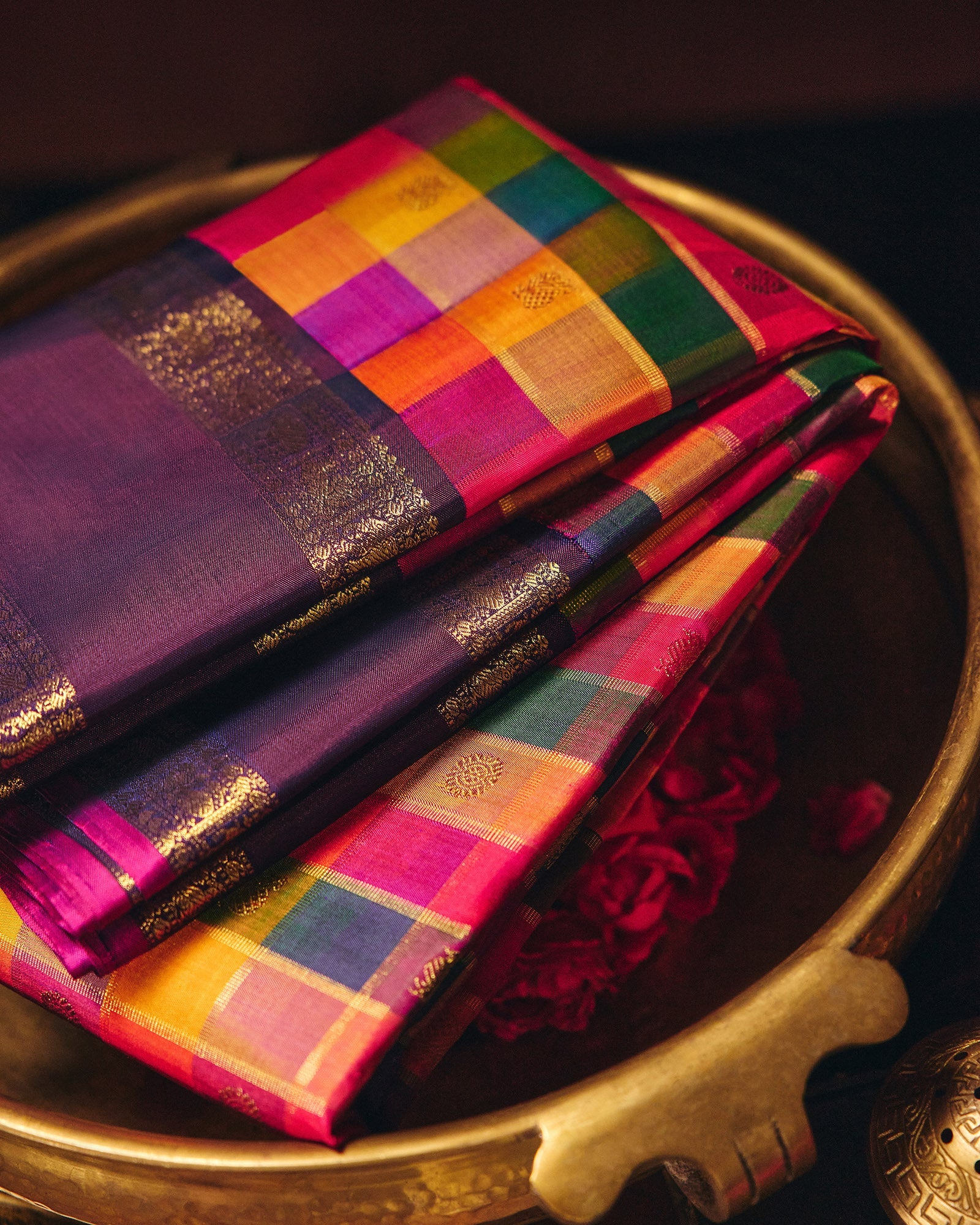 Multicolour Kanchivaram Silk Saree - 018 of 105