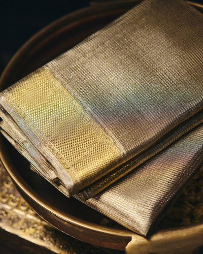 Cream Kanchivaram Tissue Silk Saree - 067 of 105