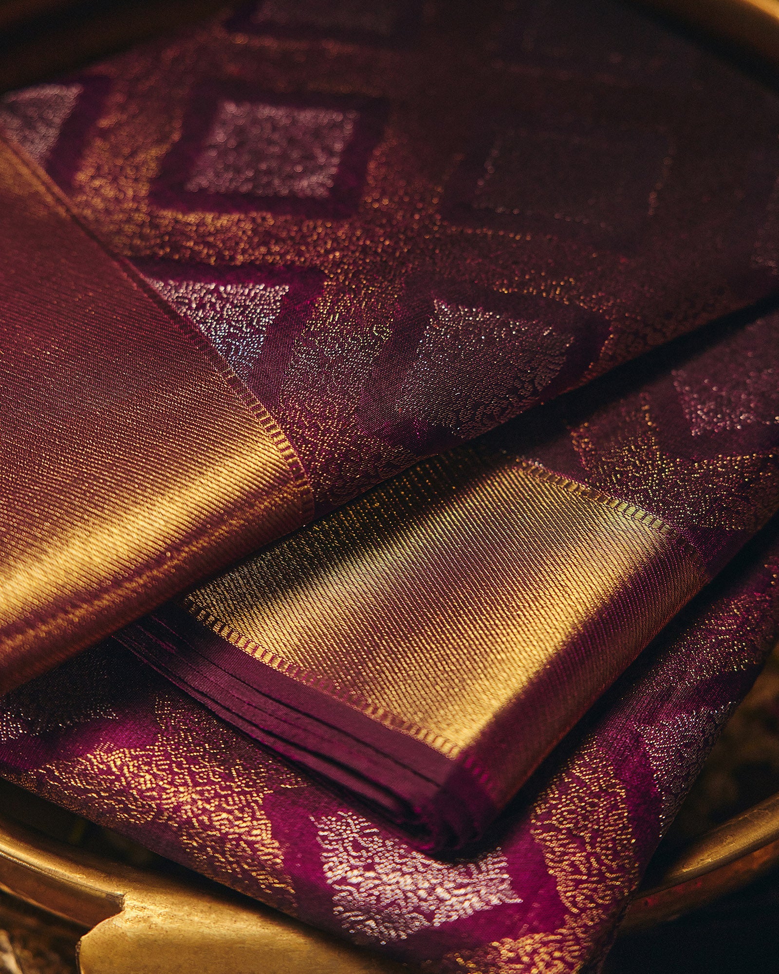 Burgundy Kanchivaram Silk Saree - 038 of 105
