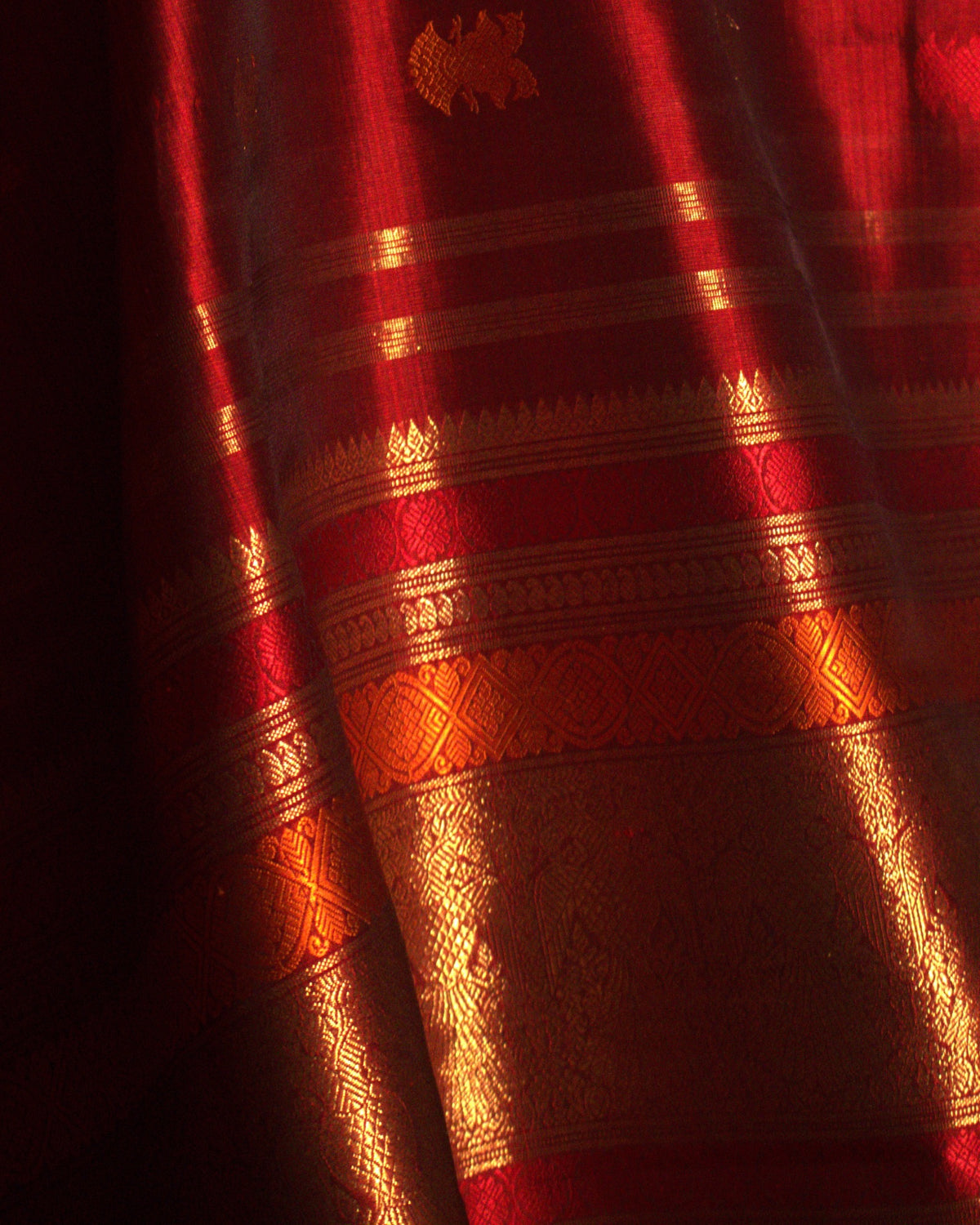 Maroon Kanchivaram Silk Saree