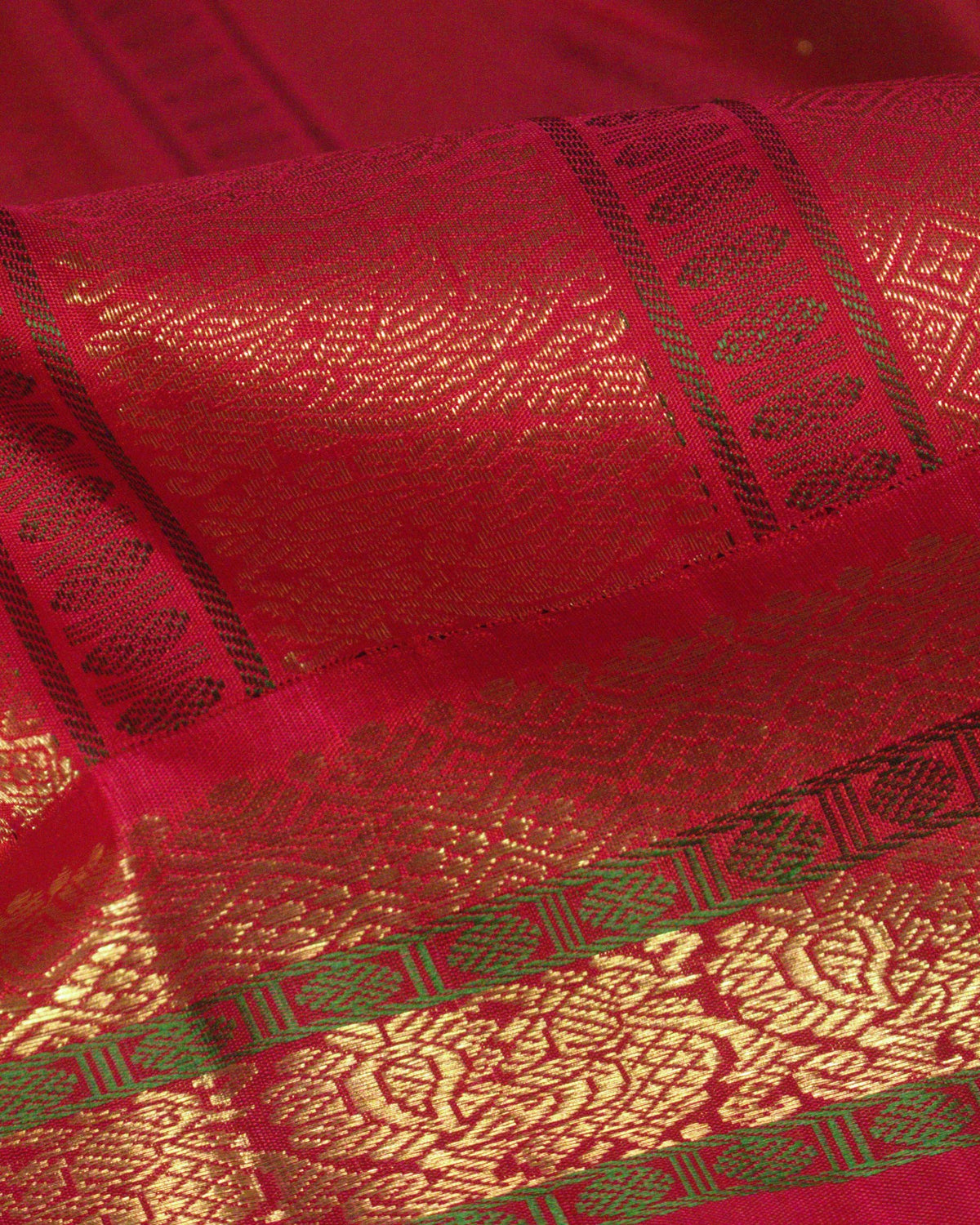Cream Kanchivaram Silk Saree