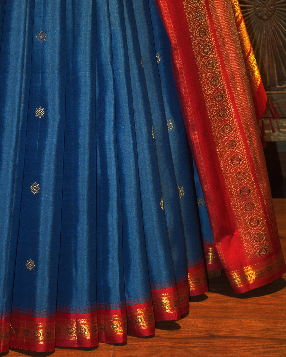 Blue Kanchivaram Silk Saree