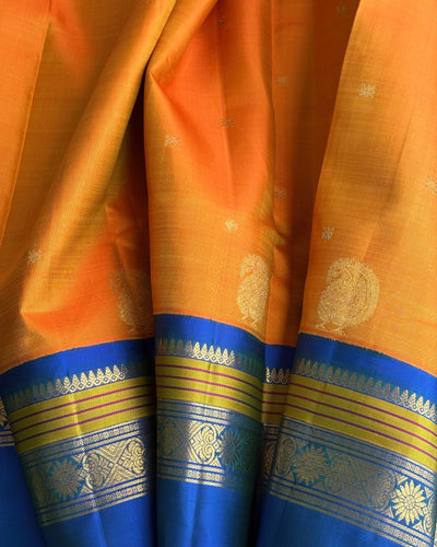 Yellow Kanchivaram Silk Saree