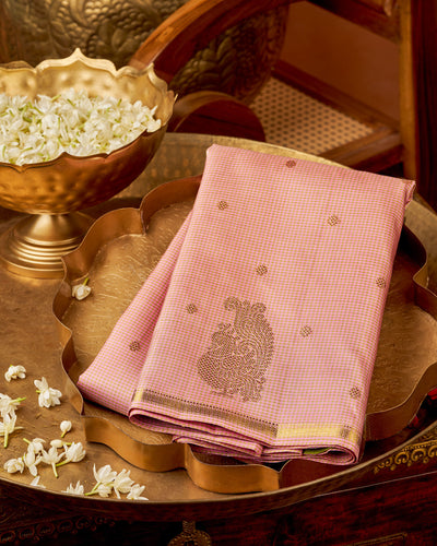 Pink Kanchivaram Silk Saree