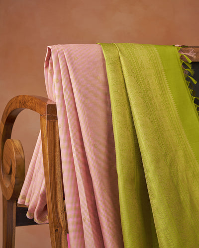 Pink Kanchivaram Silk Saree