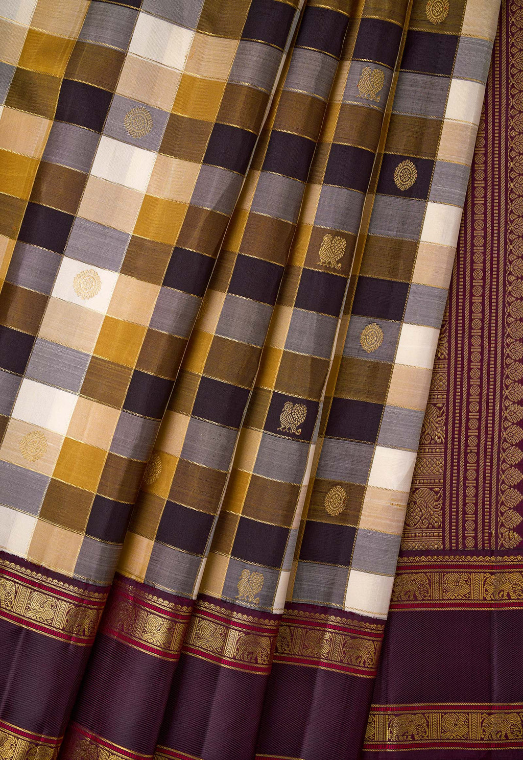 Brown Kanchivaram Silk Saree