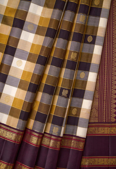 Brown Kanchivaram Silk Saree