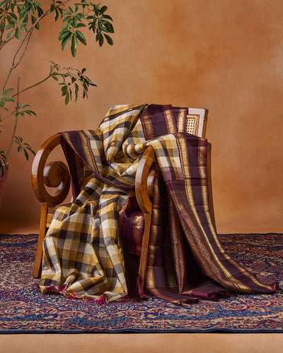 Brown Kanchivaram Silk Saree