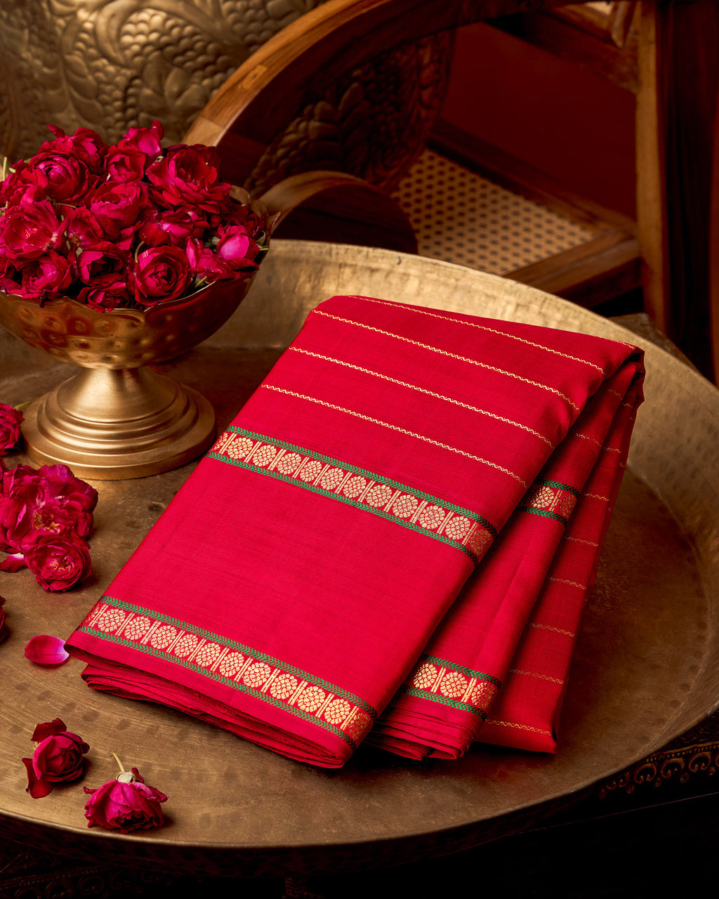 Red Kanchivaram Silk Saree
