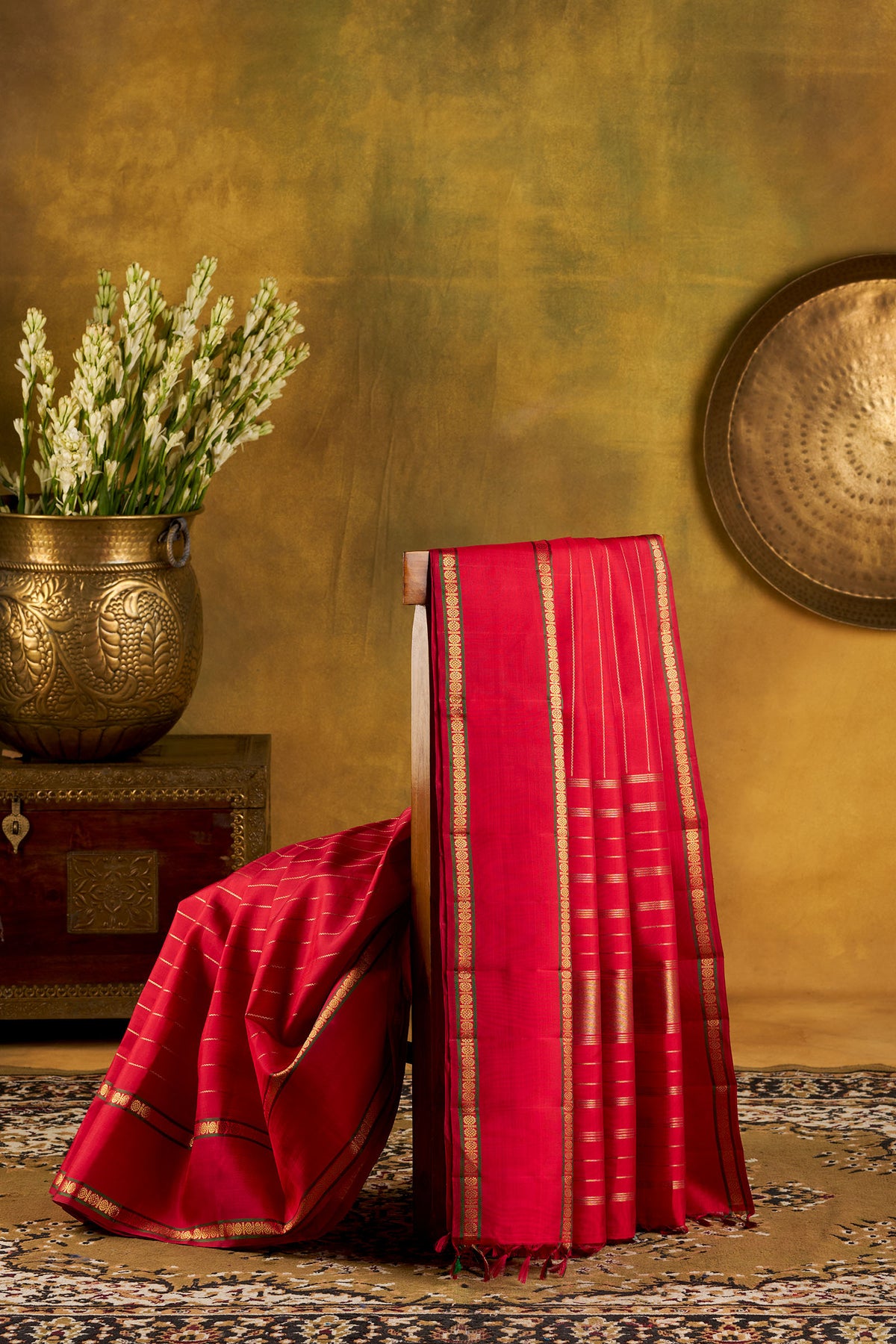 Red Kanchivaram Silk Saree