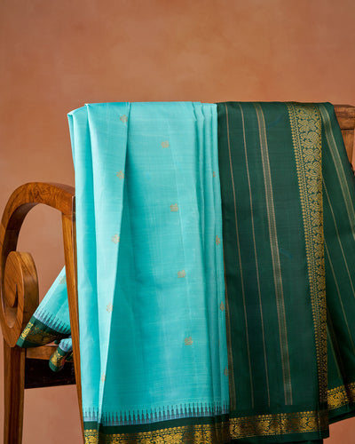 Blue Kanchivaram Silk Saree
